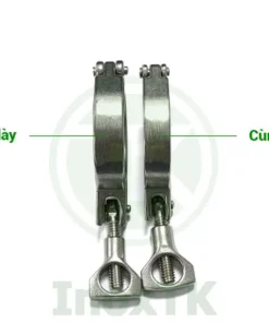 So sánh cùm kẹp clamp inox vi sinh loại dày và loại mỏng