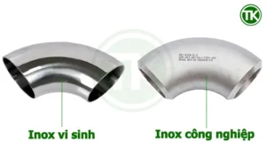 Phân biệt cút inox công nghiệp và cút inox vi sinh