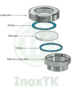 Cấu tạo kính rắc co inox vi sinh