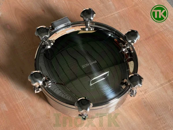 Nắp bồn tank chịu áp lực inox 304 loại bóng gương