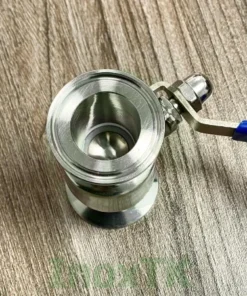 Cấu tạo của van bi vi sinh clamp tay gạt