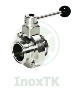 Van bướm vi sinh tay rút clamp