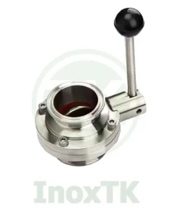 Van bướm vi sinh tay rút clamp