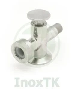 Van kính thuỷ inox vi sinh nối clamp có cấu tạo như một van lấy mẫu