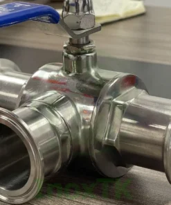 Đặc điểm vật liệu cấu tạo của van bi 3 ngã inox vi sinh tay gạt