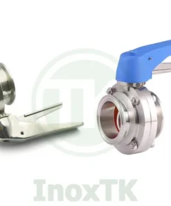 Van bướm vi sinh tay kẹp inox