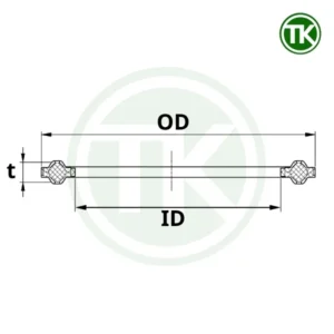 Bản vẽ thông số kích thước gioăng teflon clamp