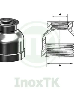 Cấu tạo của côn thu ren inox