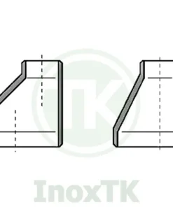 Bản vẽ cấu tạo của côn thu inox vi sinh