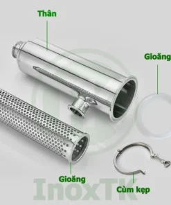 Cấu tạo cột lọc vuông inox vi sinh