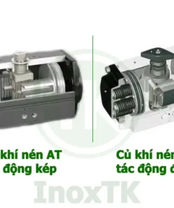 Phân loại van bướm khí nén 2 mặt bích theo kiểu tác động
