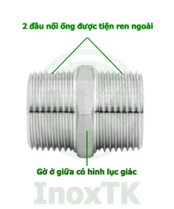 Cấu tạo của kép ren inox