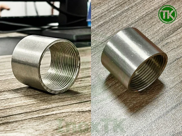 Hình ảnh thực tế của măng xông inox tại INOXTK