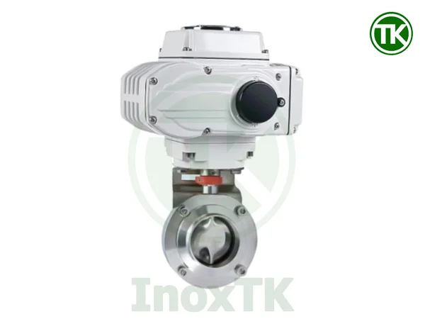 Nguyên lý làm việc van bướm điện nối hàn inox vi sinh