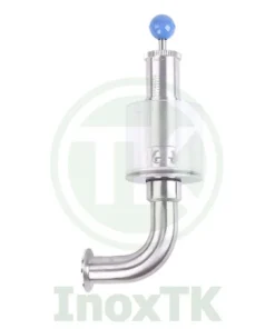 Van giảm áp dạng cong vi sinh không có đồng hồ đo áp