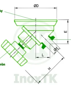 Van màng xả đáy bồn tank inox vi sinh