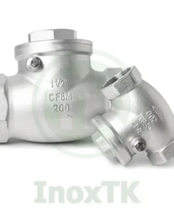 Van một chiều lá lật inox nối ren
