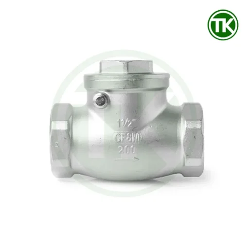 Van một chiều lá lật inox nối ren