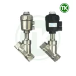 Van y xiên khí nén inox nối ren