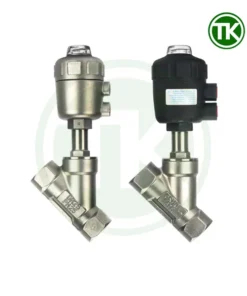 Van y xiên khí nén inox nối ren