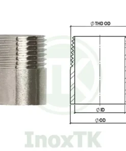 Cấu tạo của đầu ren inox