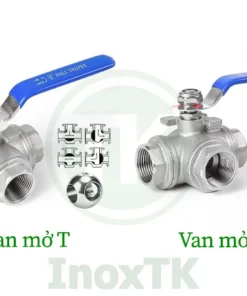 Phân loại van bi 3 ngả inox nối ren tay gạt