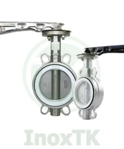 Van bướm inox tay kẹp