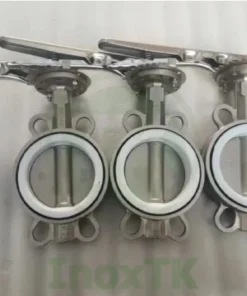 Van bướm inox tay kẹp