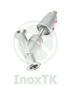 Van y xiên khí nén inox vi sinh nối clamp