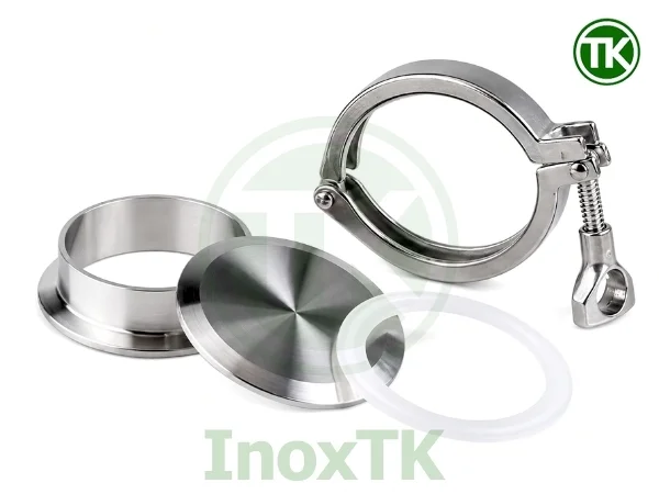 Thành phần cấu tạo bộ clamp mù inox vi sinh