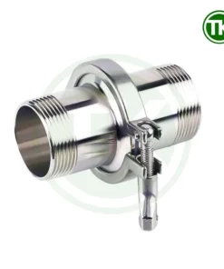 Bộ clamp ren ngoài inox vi sinh