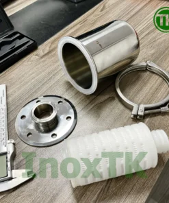 Các bộ phận của cốc lọc khí sau khi được tháo ra