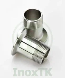 Mặt clamp ren ngoài inox vi sinh