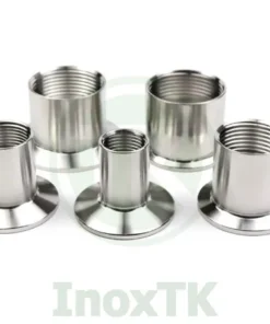 Mặt clamp ren trong inox vi sinh có nhiều size từ lớn đến bé