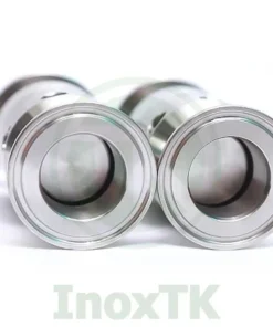 Đầu nối thưo kiểu clamp của van an toàn inox vi sinh dạng ngắn