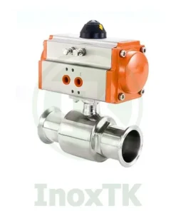 Van bi inox vi sinh điều khiển khí nén nối clamp