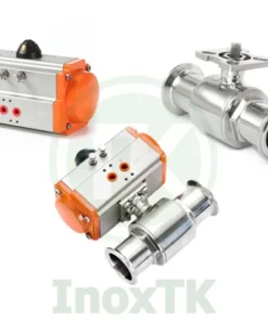 Cấu tạo của van bi inox vi sinh điều khiển khí nén nối clamp