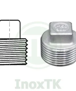 Cấu tạo của nút bịt ren ngoài inox
