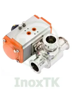 Van 3 ngã inox vi sinh khí nén