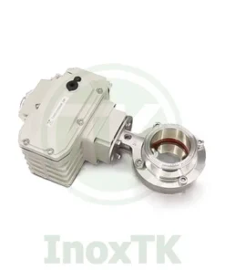 Van bướm inox vi sinh điều khiển điện