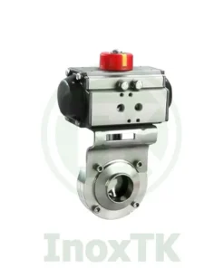 Van bướm inoc vi sinh khí nén lắp củ AT