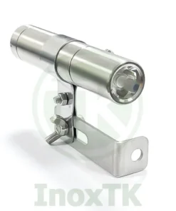 Đèn pin inox gắn kính quan sát