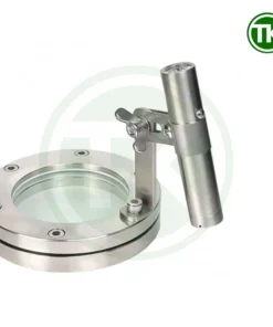 Đèn pin inox gắn kính quan sát