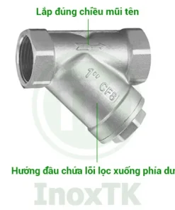 Lưu ý khí lắp đặt y lọc ren inox 304