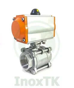Van bi 3PC điều khiển khí nén inox