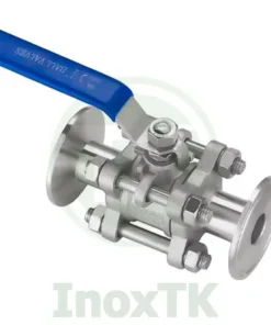Van bi 3PC nối clamp tay gạt inox