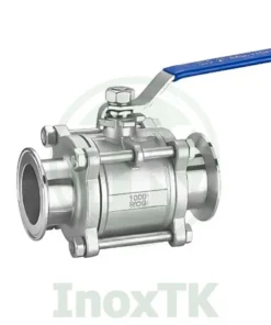 Van bi 3PC nối clamp tay gạt inox
