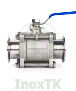 Van bi 3PC nối clamp tay gạt inox