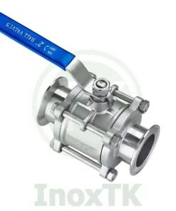 Van bi 3PC nối clamp tay gạt inox