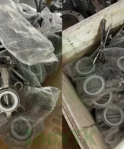 Van bướm inox tay gạt